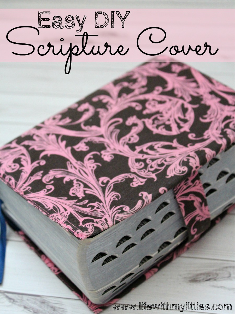 Scripture Cover Tutorial: A quick and easy tutorial to make a fabric cover for your scriptures! A quick and easy scripture cover tutorial! Now you can read your scriptures and match them, too! Such a fun, easy way to motivate you to read your scriptures more.