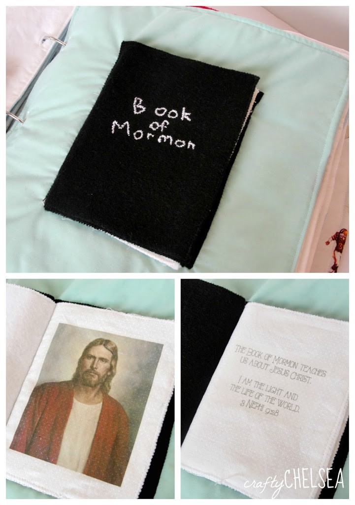 Book of Mormon LDS quiet book page