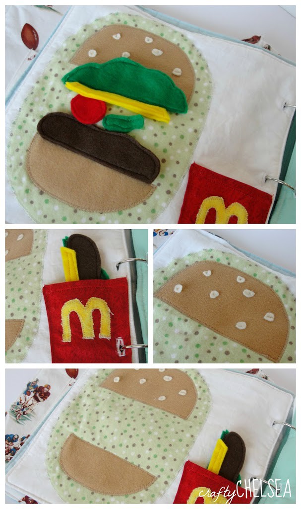 hamburger quiet book page hamburger quiet book page