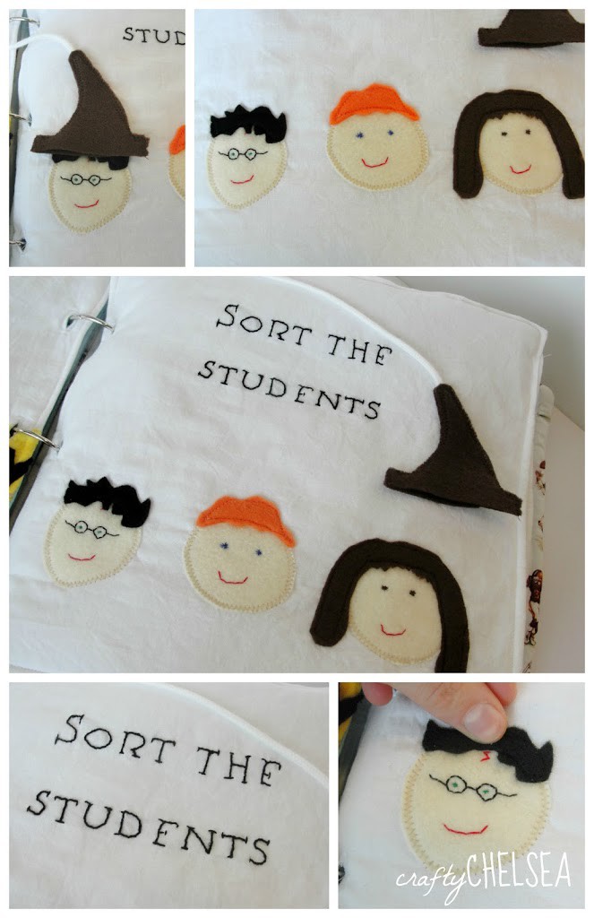 sorting hat Harry Potter quiet book page sorting hat Harry Potter quiet book page