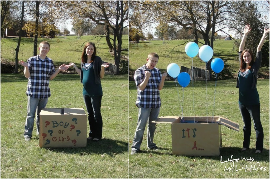 7 Cute Pictures to Reveal Baby's Gender: Easy, cute, and simple picture ideas to reveal if you are having a boy or girl!