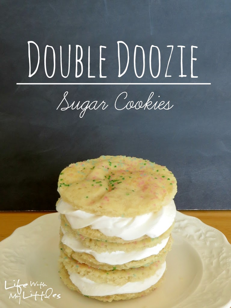 Easy Double Doozie Sugar Cookies: A quick, three-ingredient copycat recipe that is delicious and fast. Perfect for bake sales and school parties!
