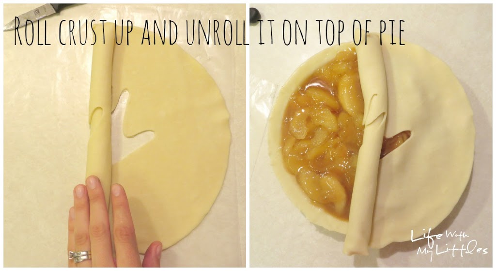 How to Cut Any Shape into a Pie Crust: A super easy way to get any shape you want cut into the top of your pie! Perfect for new Thanksgiving traditions!