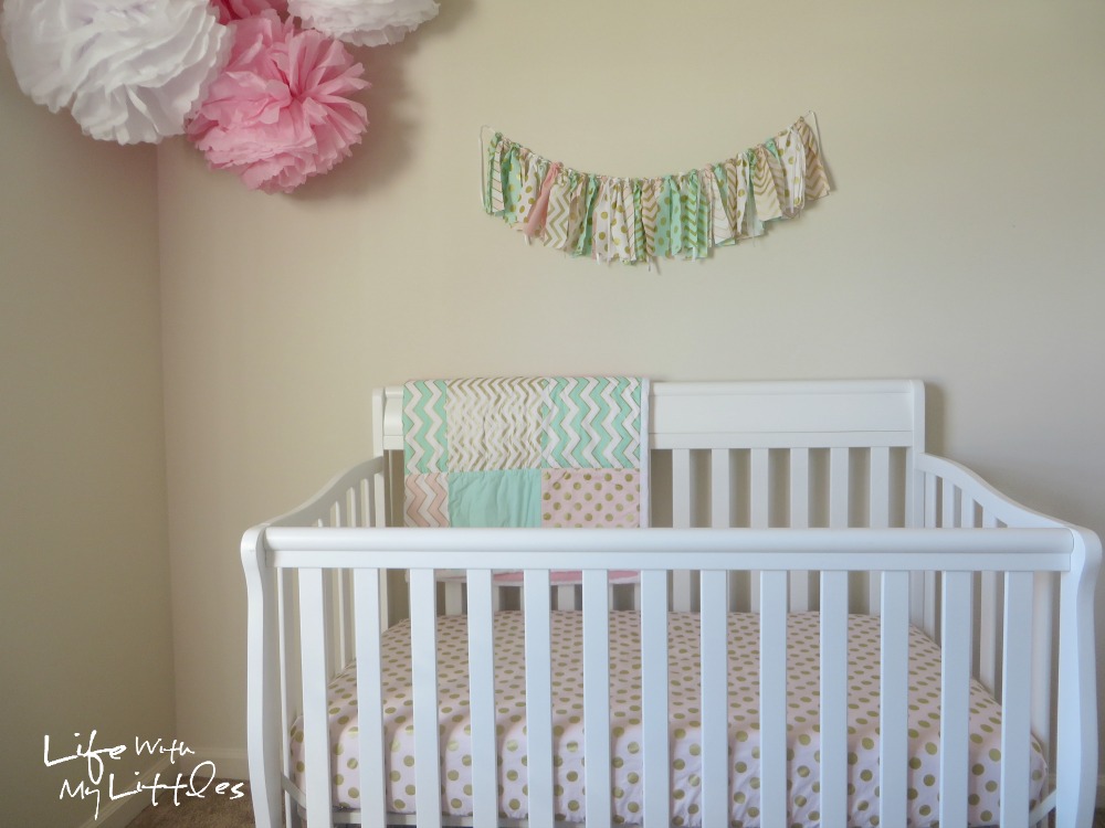 DIY Gold, Mint, and Pink Nursery: A simple, cheap baby girl nursery using a cute color scheme and lots of DIY projects! DIY Gold, Mint, and Pink Nursery: A simple, cheap baby girl nursery using a cute color scheme and lots of DIY projects!