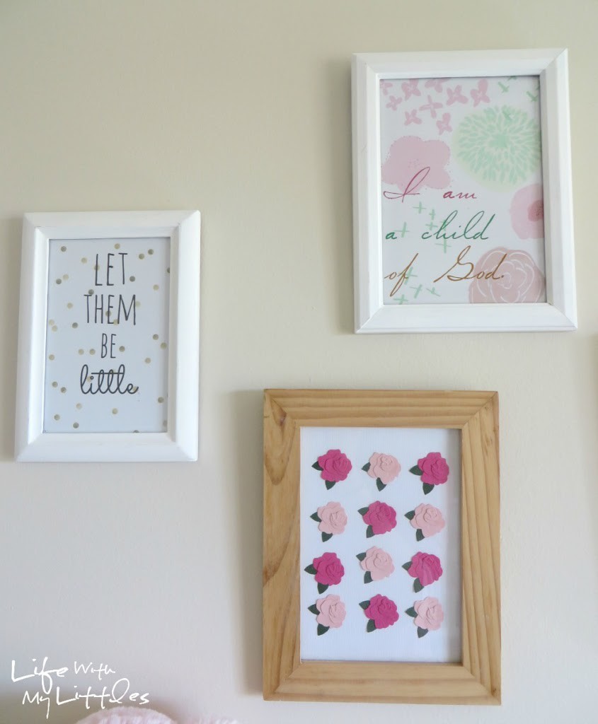DIY Gold, Mint, and Pink Nursery: A simple, cheap baby girl nursery using a cute color scheme and lots of DIY projects!