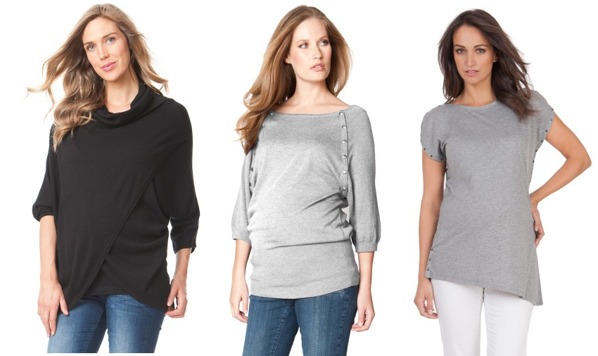9 Reasons Why You Should Buy a Nursing Top: There are lots of cute styles of shirts made specially for breastfeeding, and here are 9 great reasons why you need at least one!