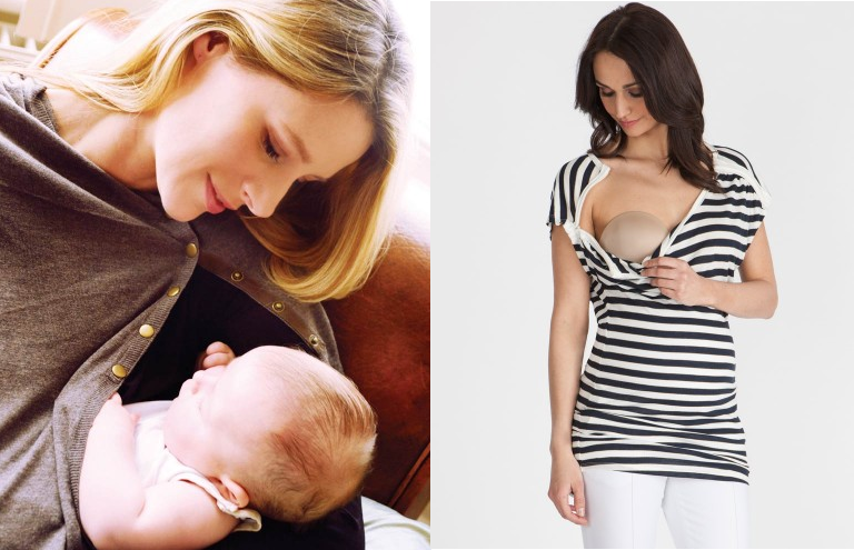 9 Reasons Why You Should Buy a Nursing Top: There are lots of cute styles of shirts made specially for breastfeeding, and here are 9 great reasons why you need at least one!