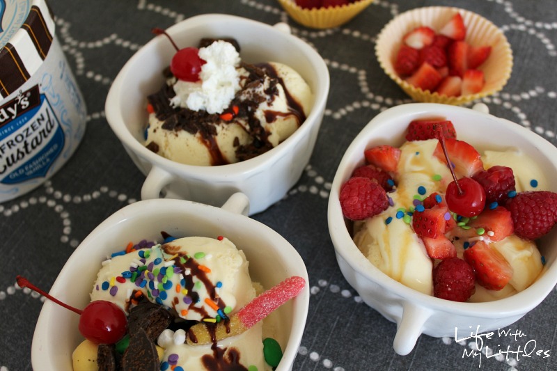 Kid-Friendly toppings bar with new EDY's Frozen Custard!! An easy dessert everyone will love that's perfect for the whole family. Kid-Friendly toppings bar with new EDY's Frozen Custard!! An easy dessert everyone will love that's perfect for the whole family.