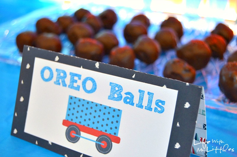 Ideas for a little boy train birthday party. Complete with food ideas, decorations, party favors, and keepsake ideas!