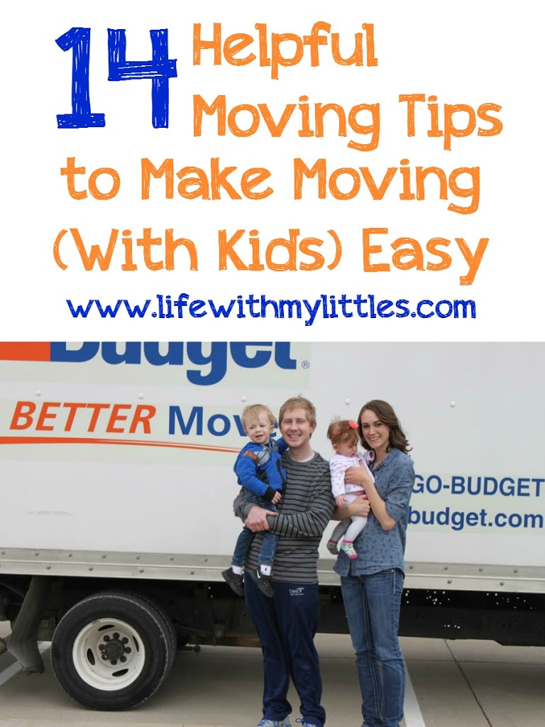 When you have small kids, it can be stressful to move! Here are 14 helpful moving tips to make packing and moving your family easy!