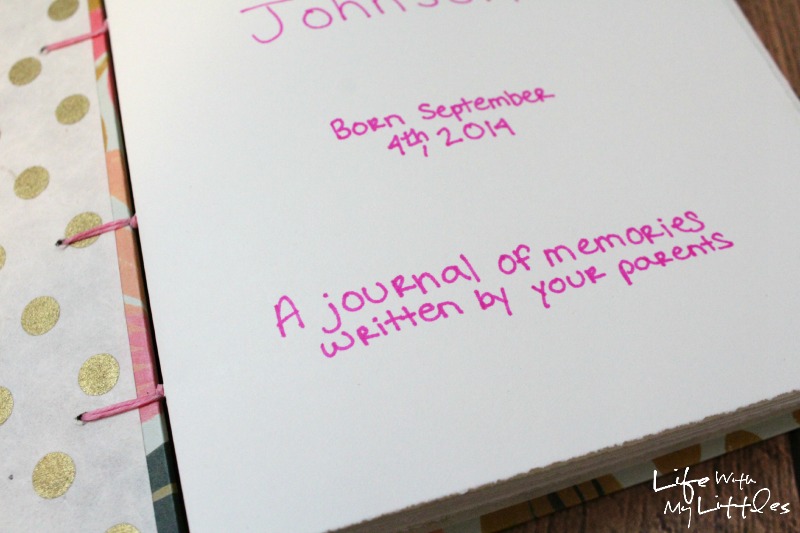 Use a memory journal to record special moments as your child grows, then give it to them when they graduate. A great idea to preserve memories and way better than keeping a baby book!