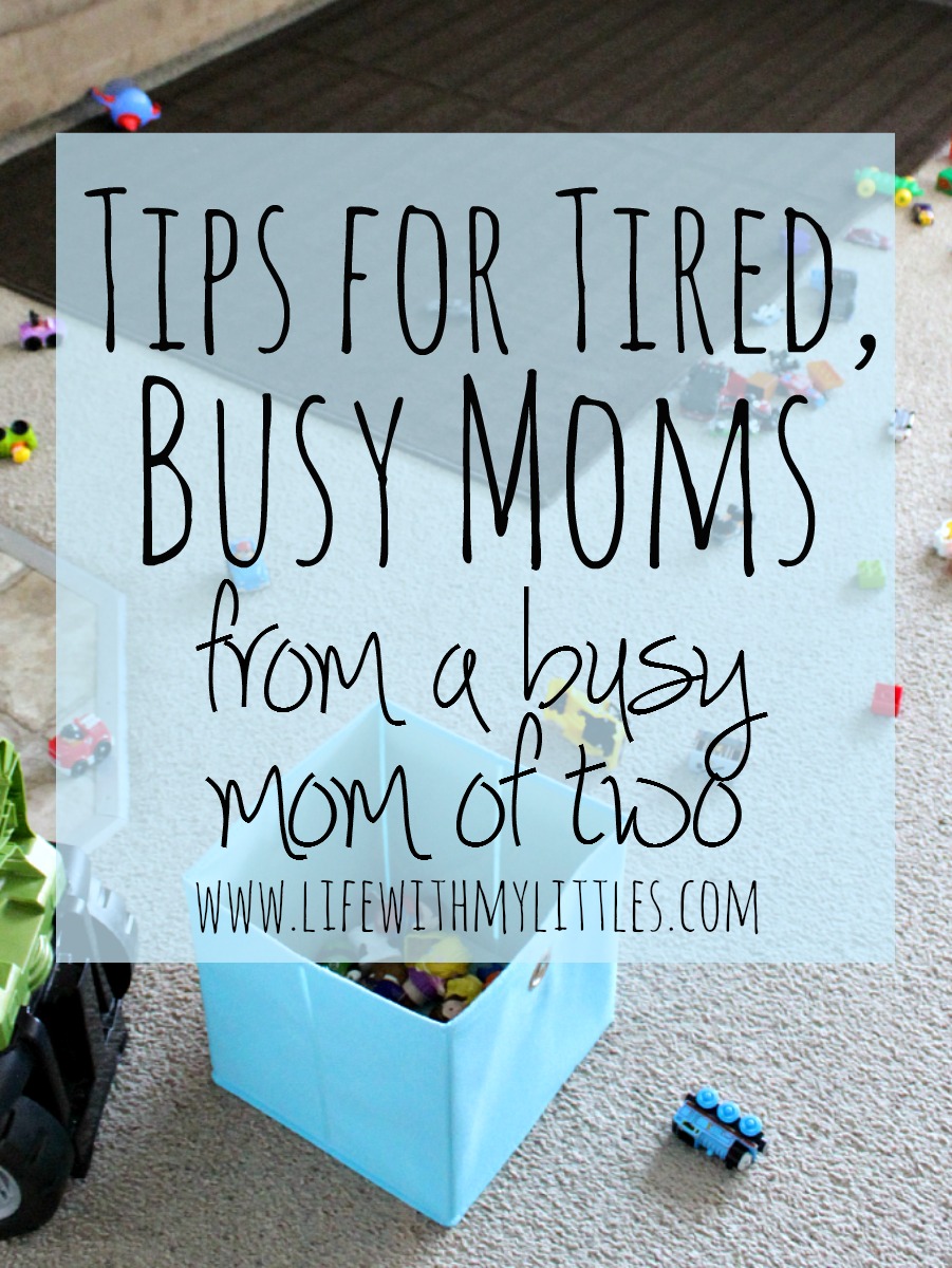 Tips for tired moms from a busy, tired mom of three. Tips to help moms get more energy when they are struggling to get through the day!