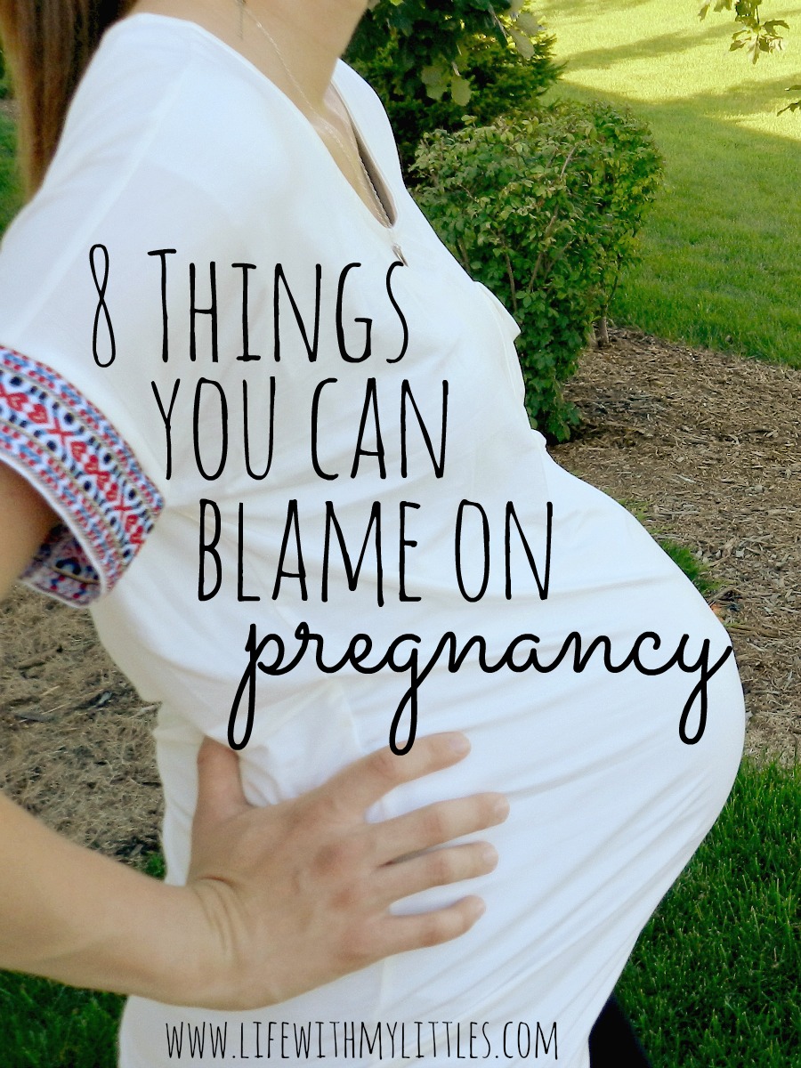 8 Things You Can Blame on Pregnancy: a funny look at the weird things that happen to your pregnant body that you just can't control!