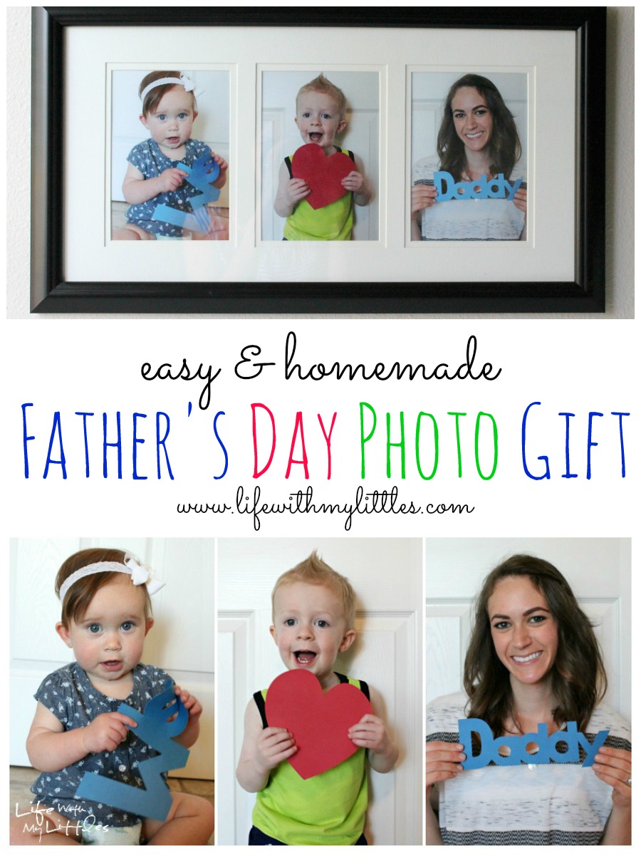 This easy and homemade Father's Day gift is the perfect and inexpensive gift for the father in your life. And it's fun to update the photos each year!