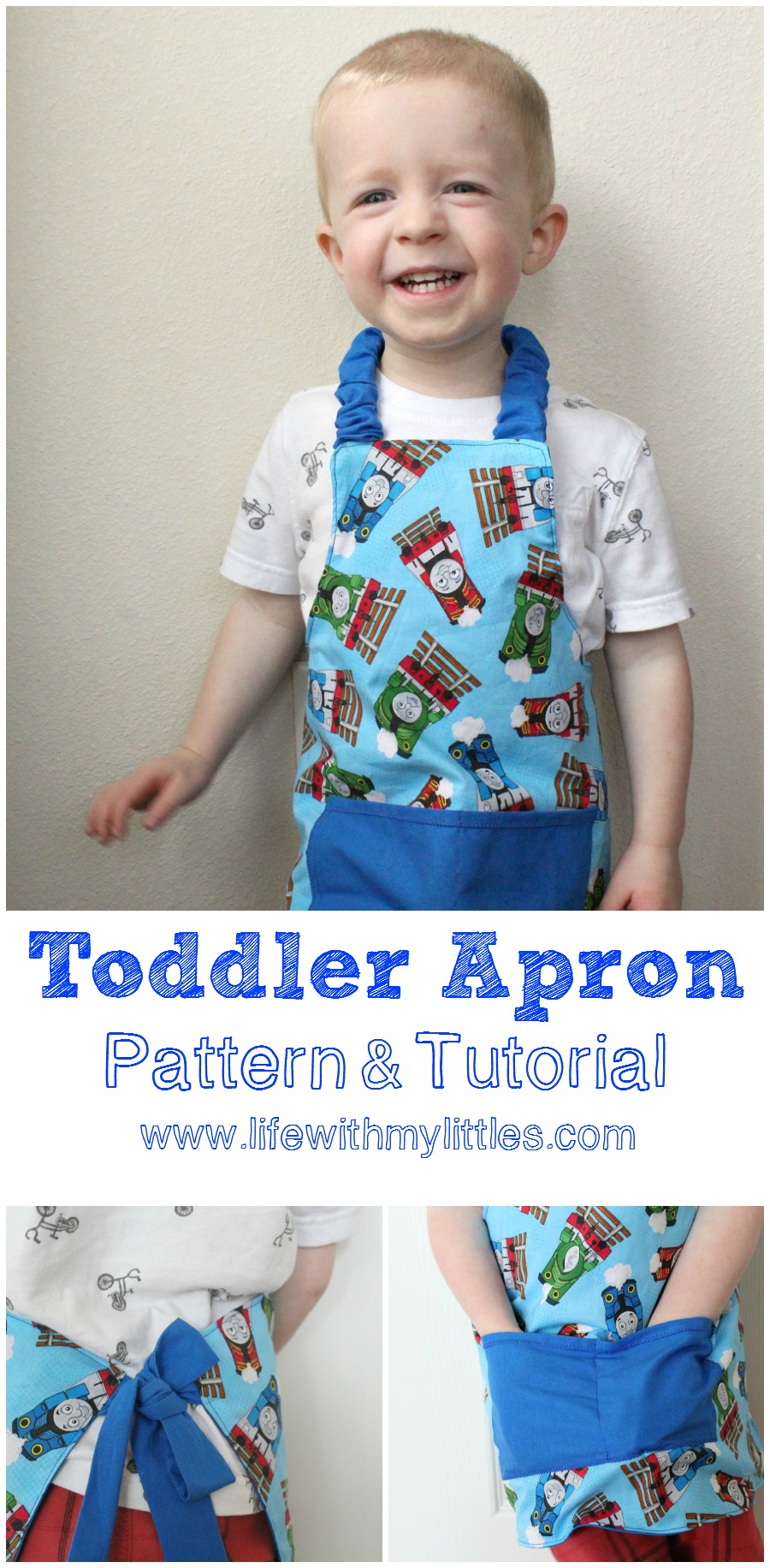 Easy Toddler Apron Pattern and Tutorial