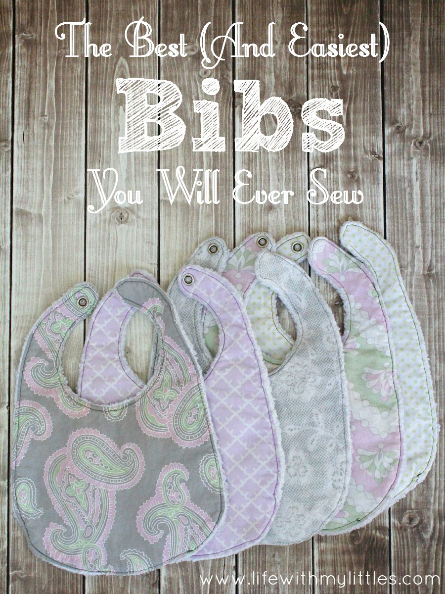 This really is such an easy bib tutorial! Only a few steps, and they are the best bibs!! Great for easy baby gifts, too.