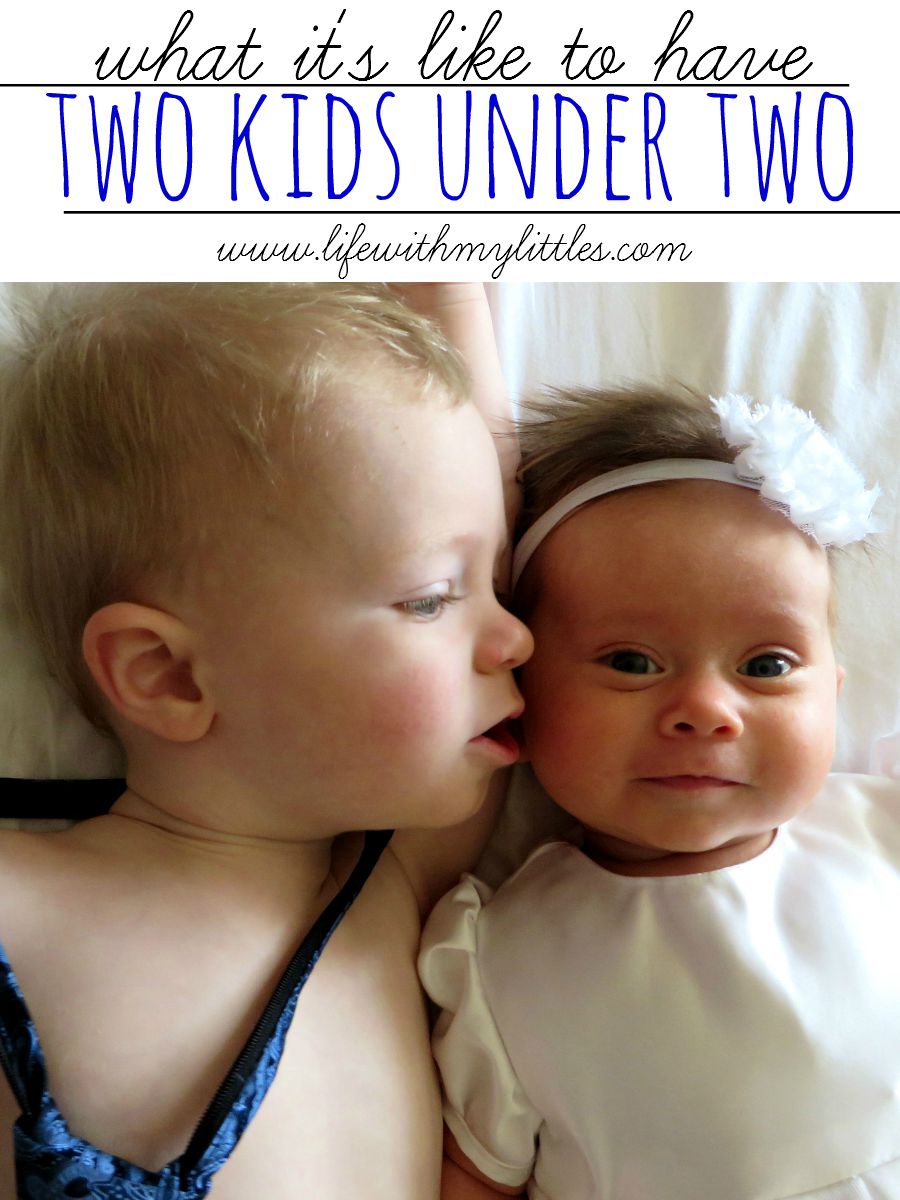 A mom of kids 18 months apart reveals what it's like to have two kids under two. If you have kids close in age, you will love this!