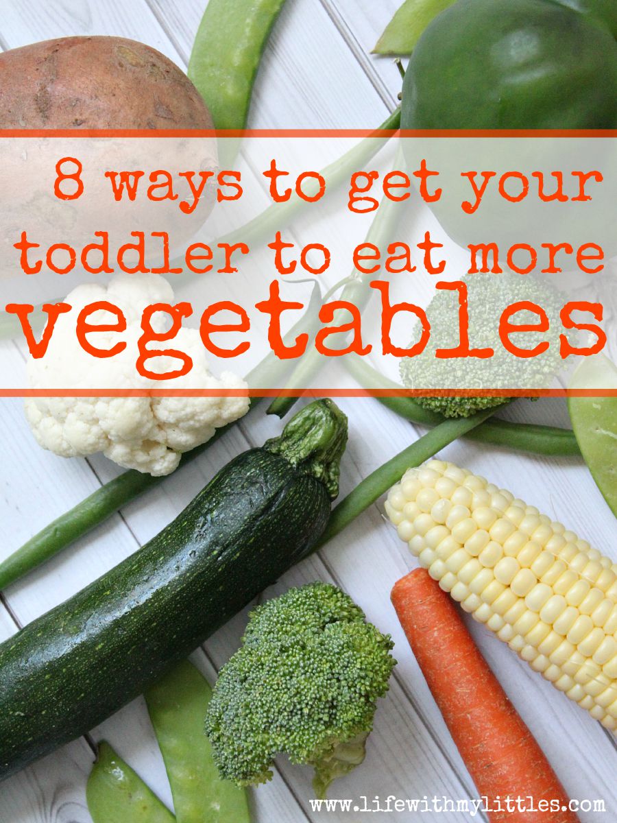 How to get your toddler to eat more vegetables. 8 creative ways to get your toddler to eat more veggies! Especially helpful for picky toddlers!