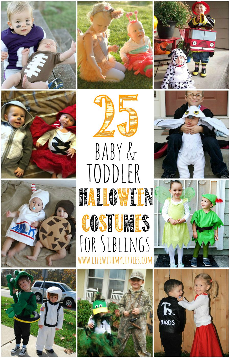 25+ Baby and Toddler Halloween Costumes for Siblings