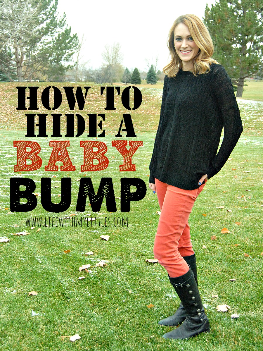 How to hide a baby bump: tips on what to wear to hide your baby bump when you're still trying to keep it a secret! So helpful!