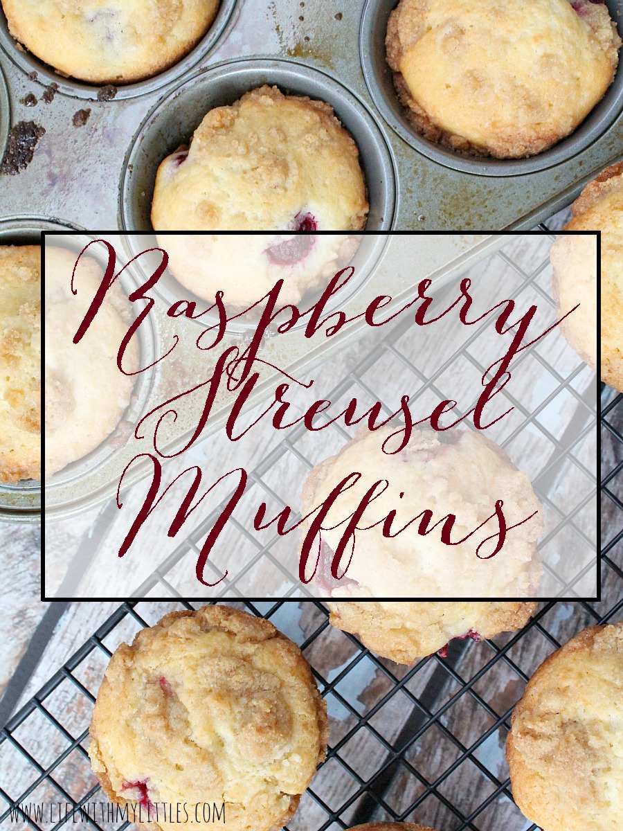 These moist, sweet, raspberry muffins have the most perfect, crunchy streusel topping. Bake some up for the one you love or just eat them all yourself!