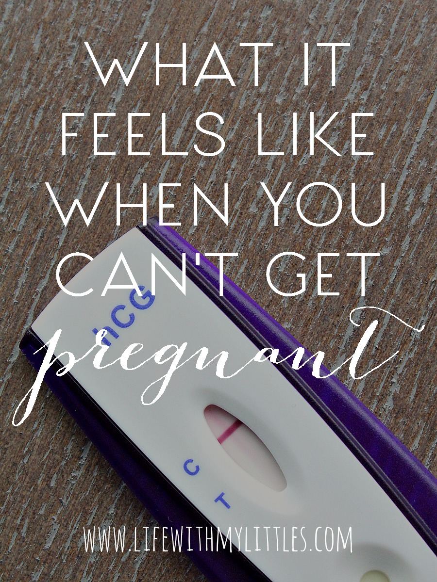 Love this post about what it feels like when you can't get pregnant. You are never alone, and you should never feel like you are.