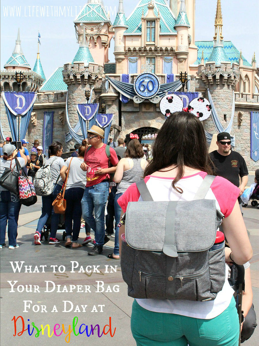 Disneyland is amazing but it can be stressful if you don't pack your diaper bag right. Here's what to pack in your diaper bag for Disneyland!