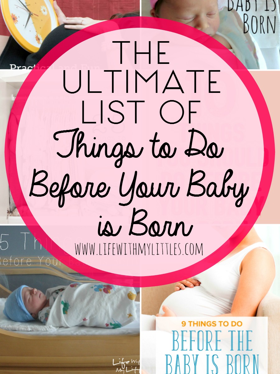 The ultimate list of things to do before your baby is born. This is a great roundup of the best posts all about how to prepare for your baby being born!