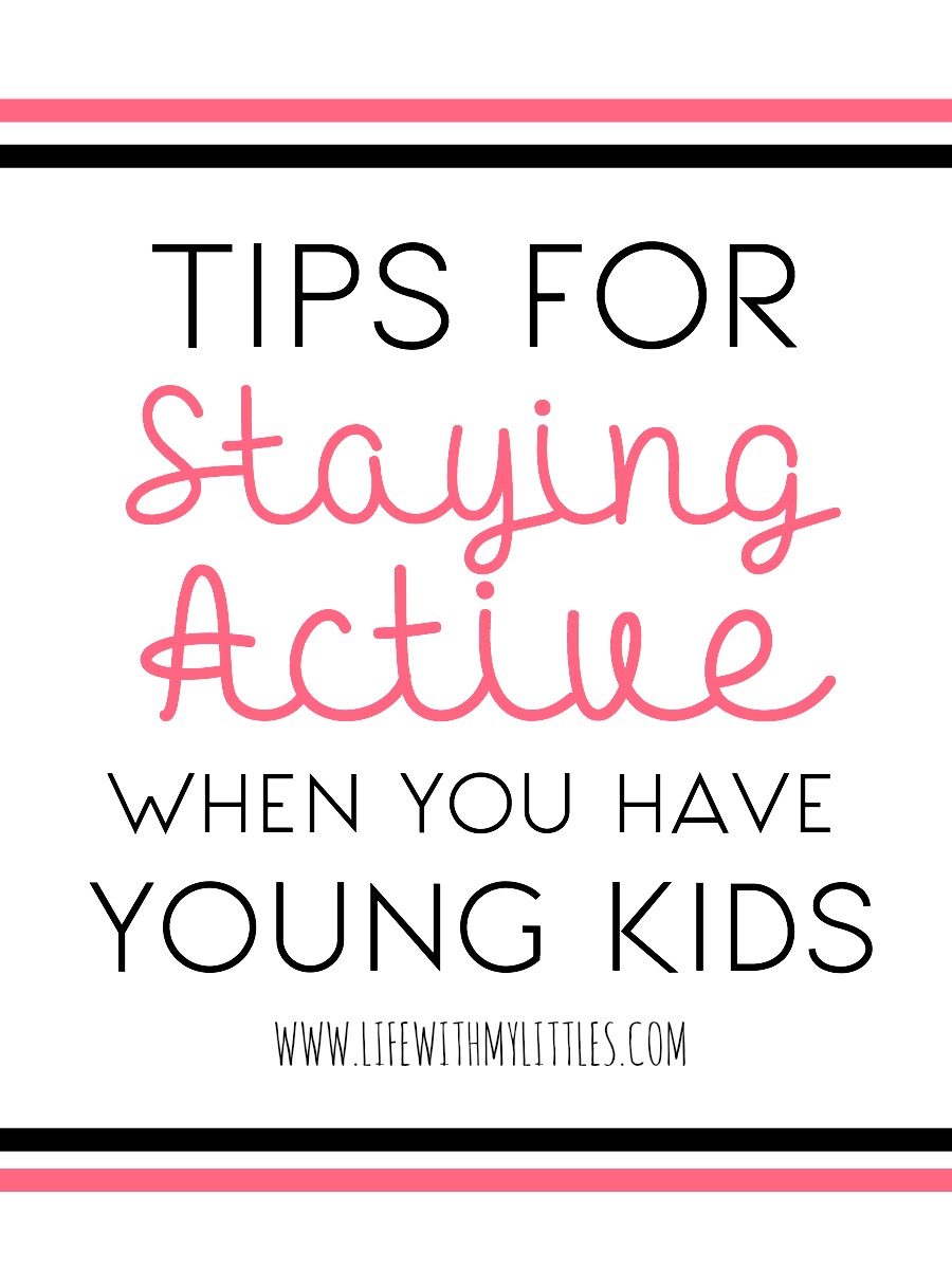 These tips for staying active when you have young kids are so helpful! If you aren't sure how to find ways to exercise and stay fit with kids, this post is for you!
