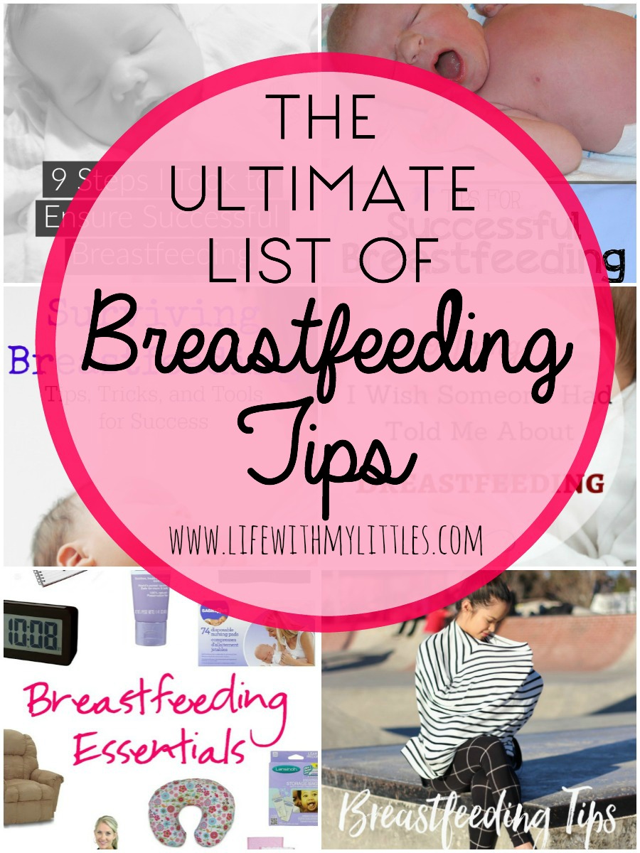 The ultimate list of breastfeeding tips. This is a great roundup of the best posts all about how to breastfeed, breastfeeding essentials, and tips for breastfeeding!