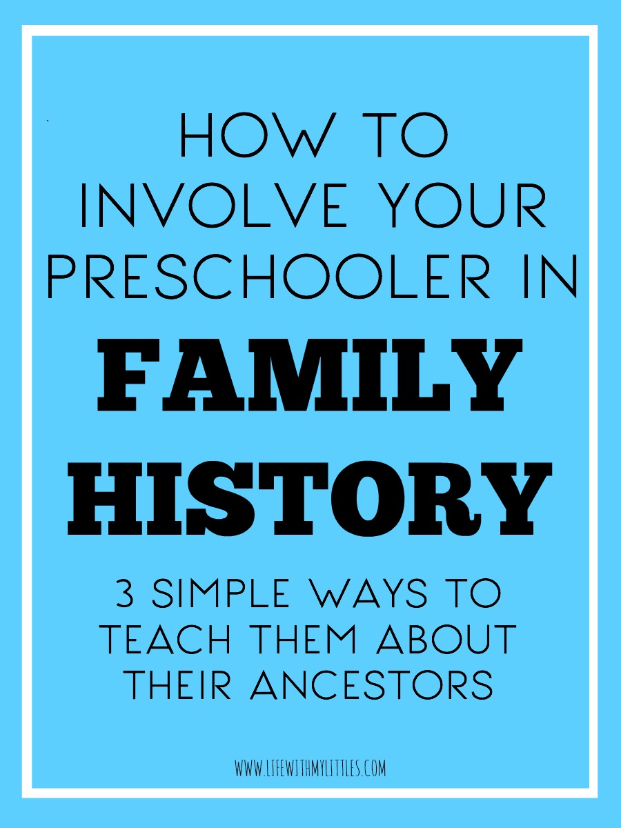 How to Involve Your Preschooler in Family History Work