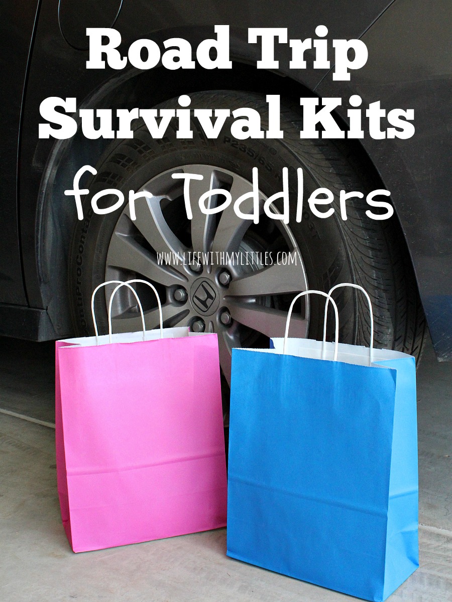 This road trip survival kit for toddlers is genius! And the perfect road trip idea for toddlers! They'll stay busy and won't complain or cry!