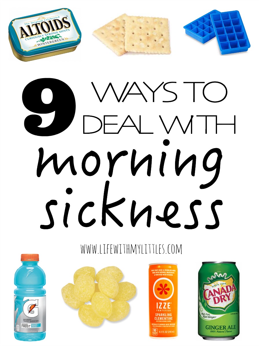 These 9 ways to deal with morning sickness are great tips! They are easy and can really help if you're suffering from morning sickness in the first trimester!