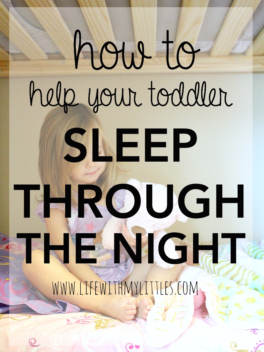 Tips for helping your toddler sleep through the night! A must-read for parents of toddlers!