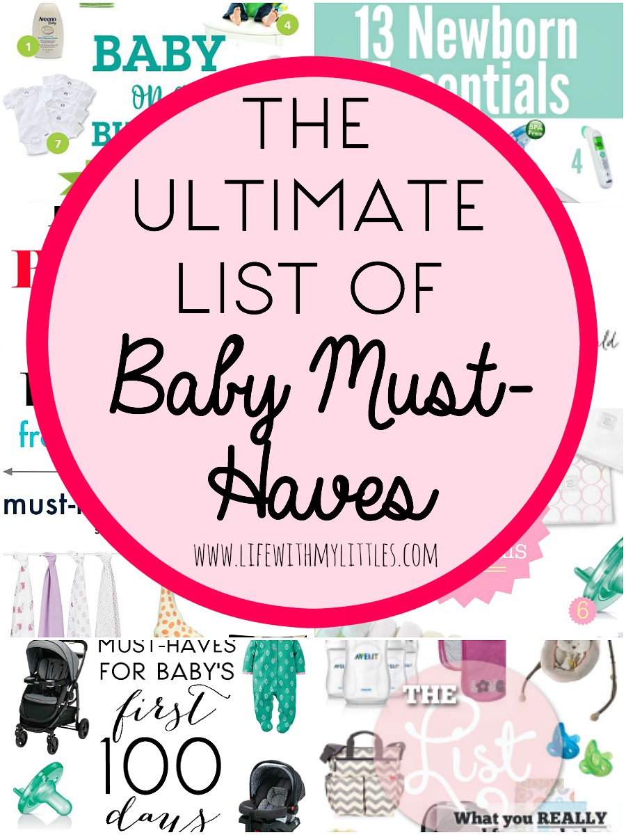 The ultimate list of baby-must haves. A fantastic roundup of baby essentials so you know what to buy for baby!