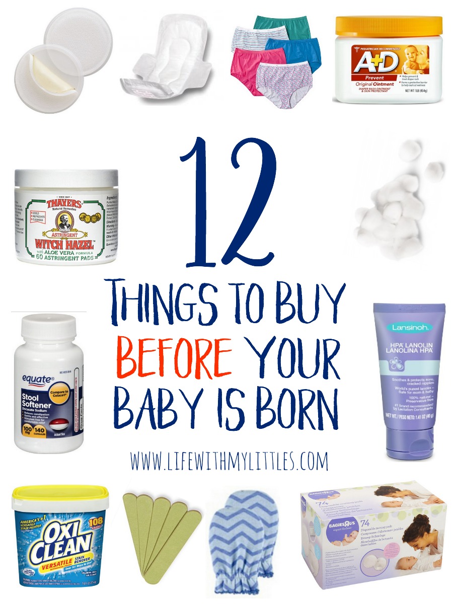 These 12 things to buy before your baby is born are genius! Great ideas of things you would never think of from a mom of three! Definitely things you won't see on a regular baby must-have list, and I love her explanations!