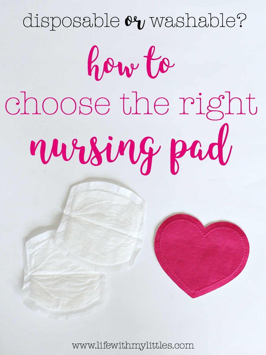 Not sure whether to use disposable or washable nursing pads when you're breastfeeding? Here's how to choose the right nursing pad, complete with some great descriptions of the benefits of both, and why you probably want to have some of each!