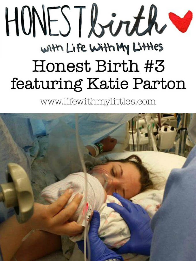 Mama Katie Parton of Book Ink Reviews shares the birth story of her daughter that ended in an emergency C-section on the Honest Birth birth story series!