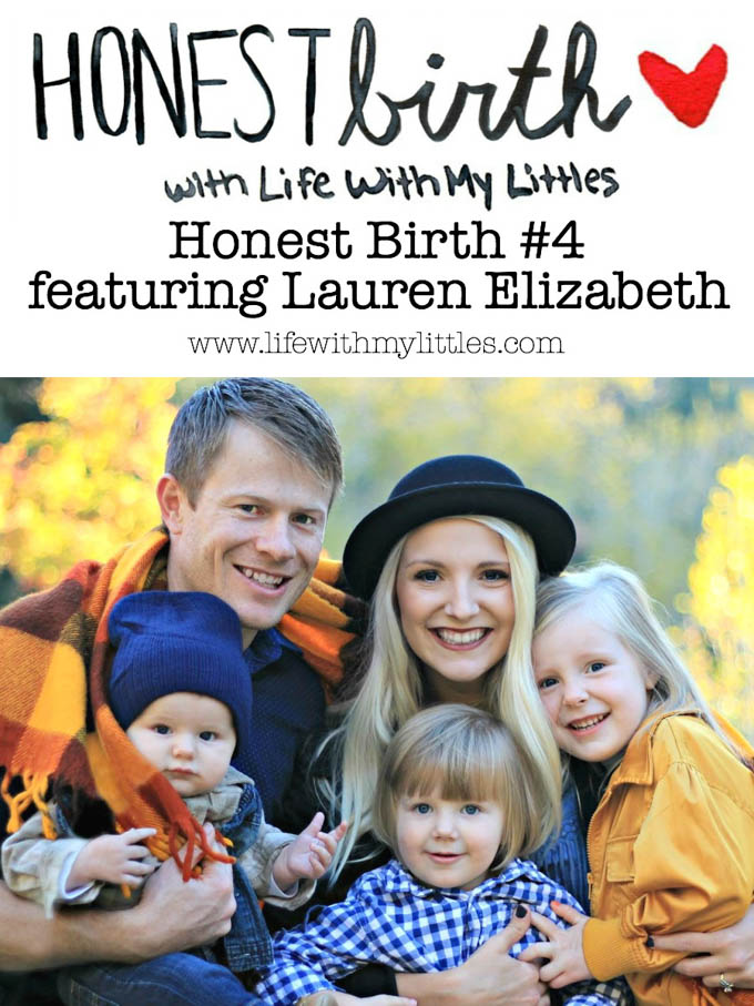 Mama Lauren Elizabeth of Hello Whimzy shares the hospital birth stories of her three kids on the Honest Birth birth story series!
