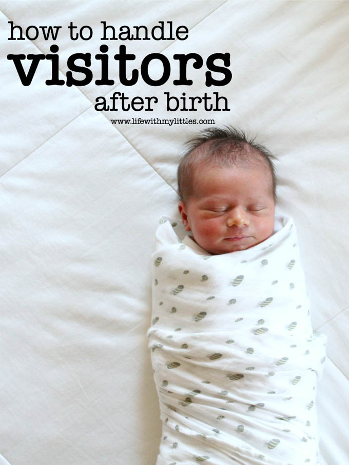If you're pregnant and not sure how to handle visitors after birth, this post is for you! Great tips on what to do, what to say, and why you're in charge!