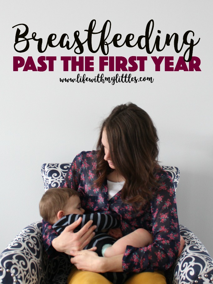 The pros and cons of breastfeeding past the first year. A great post to read if you're trying to decide when to stop breastfeeding your baby or toddler!