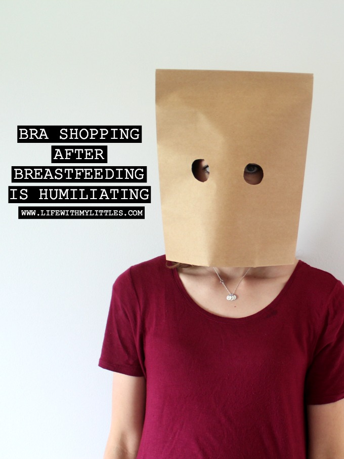 A hilarious post all about bra shopping after breastfeeding and how humiliating it can be! A great read if you've recently stopped nursing! 