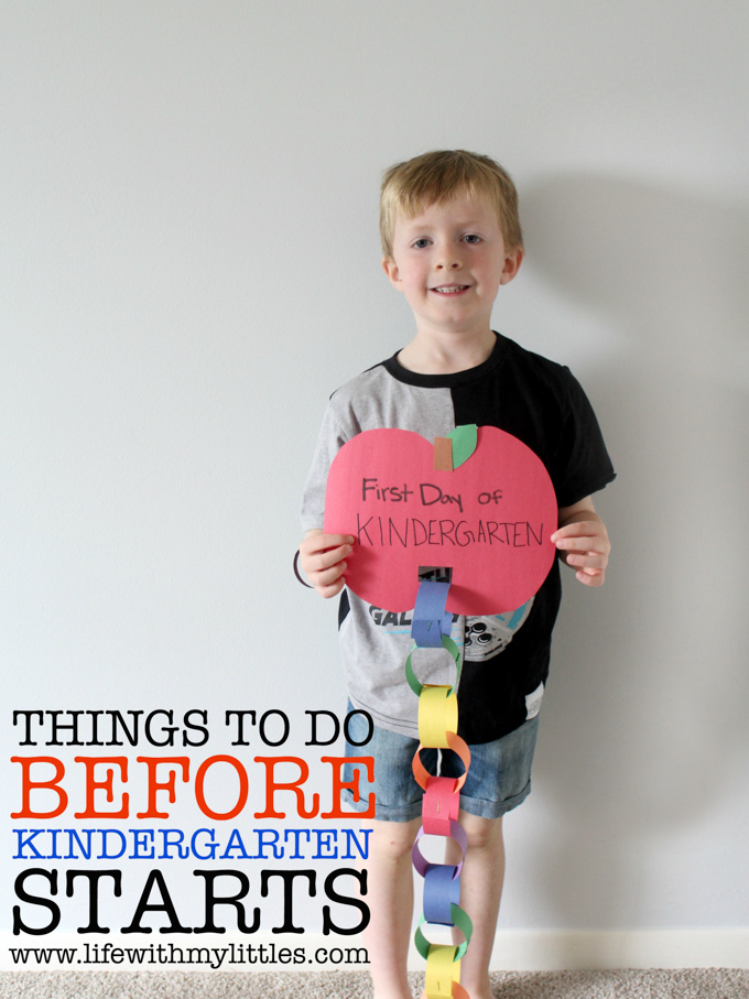 Things to Do Before Kindergarten Starts