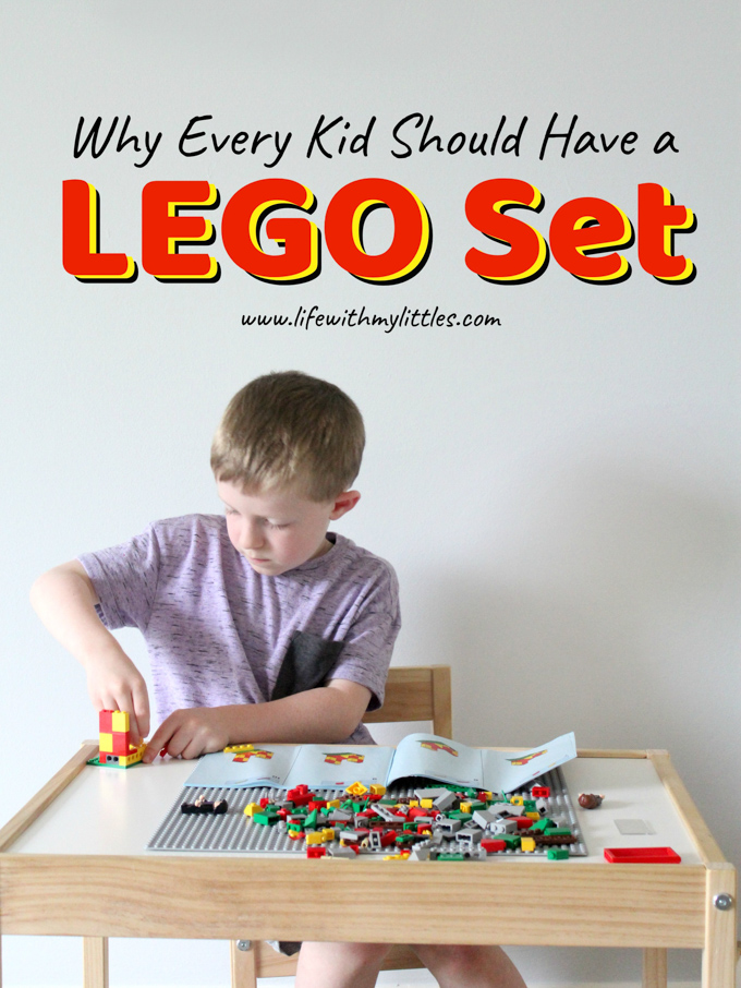 If you're not sold on the world of LEGO yet, here's a great post about why every kid should have a LEGO set! Seven reasons why your child (and you!) will love them! 