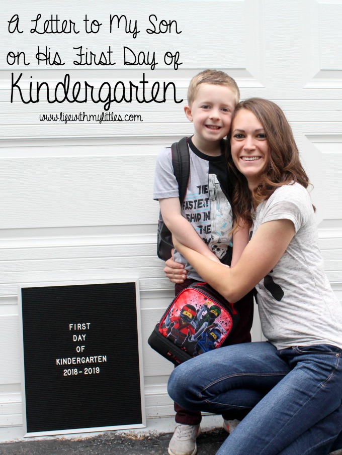 An open letter to my son on his first day of kindergarten. A great post on feeling all the feels, letting go a little bit, and knowing that it's going to be okay!