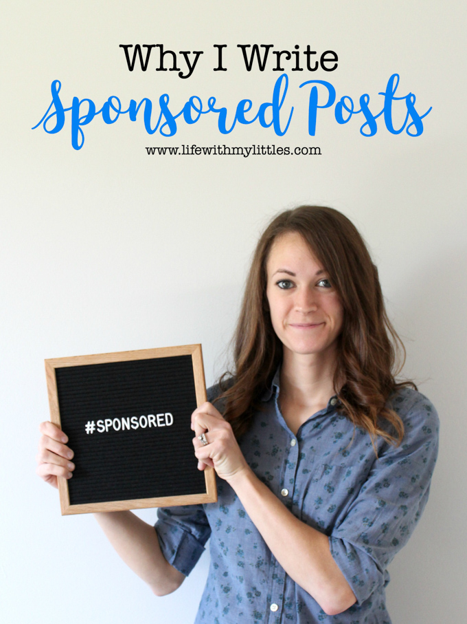 Why I Write Sponsored Posts