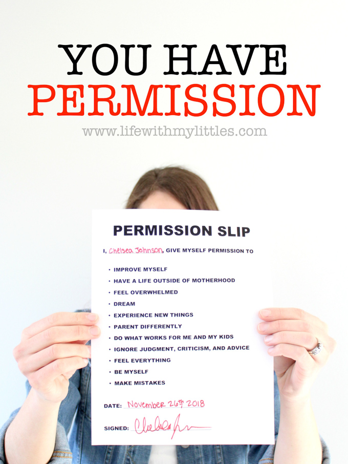 This is such a great post for all mamas to read, no matter what stage they're in! It's all about having permission to dream, to make mistakes, ignore advice, and do what works for you! You have permission!