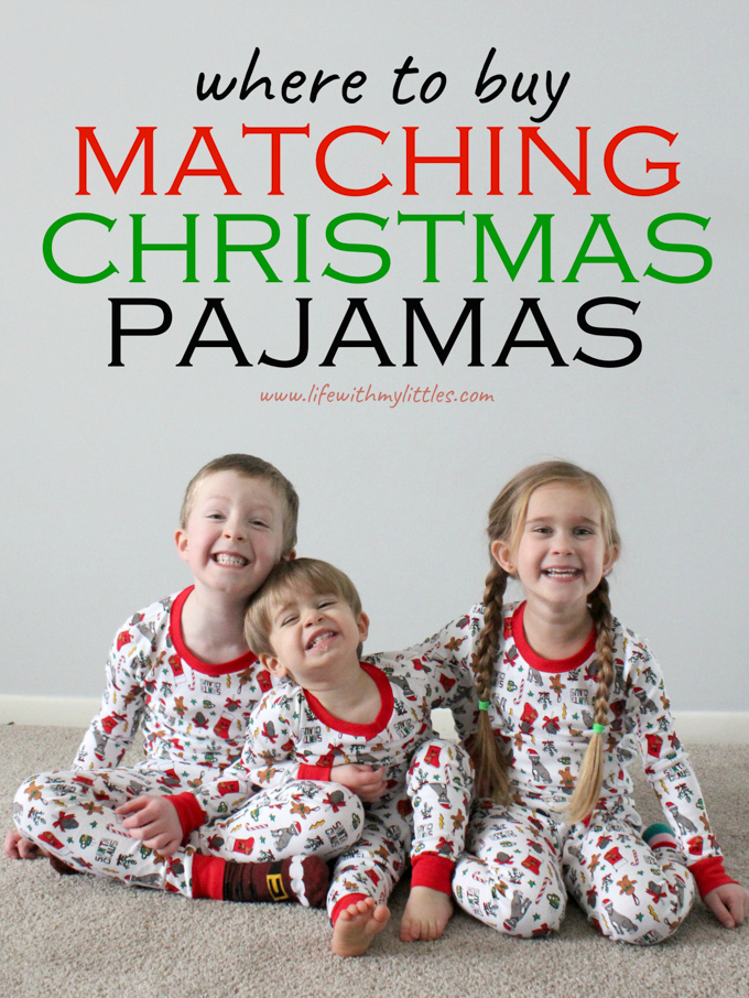 Not sure where to buy matching Christmas pajamas for your family? Here are six places with TONS of options for everyone! Great for families or just kids!