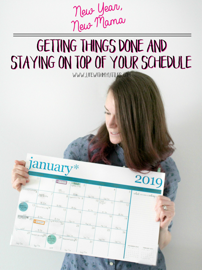 Struggling to manage your time and get everything done in your busy mom life? Here's the secret to getting things done and staying on top of your schedule! It's easier than you might think!