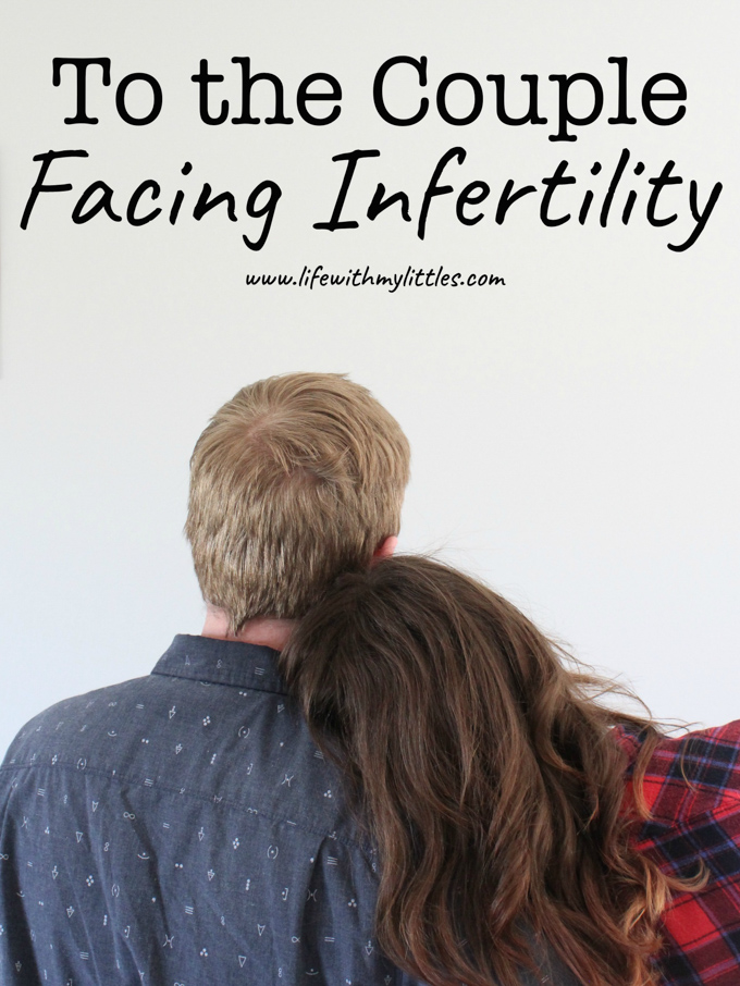 This open letter to the couple facing infertility is a great read for anyone struggling with infertility, written by someone who's been there. If you're wondering what infertility feels like or how to stay positive, this one's for you!